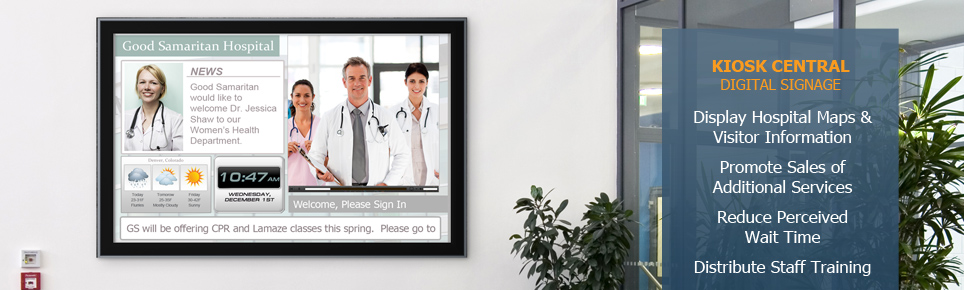 digital signage for healthcare